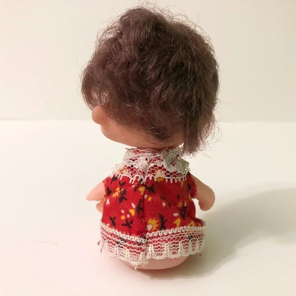 Vintage  Sweet Things Woozie Doll Brunette Freckles 4 Inch Tall Doll - Picture 16 of 16